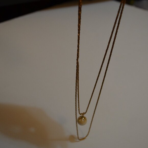 Double Rope-like Chain Link 9'&12' Length 2mm Width Faux Pearl Round Cream Bead - Picture 6 of 13